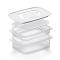 Tupperware Cool'N Fresh-Set (4) Behälter mit Klimadeckel für die Aufbewahrung von Aufschnitt