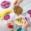 Tupperware Zwei-Geteilt Dose für Joghurt und Obst