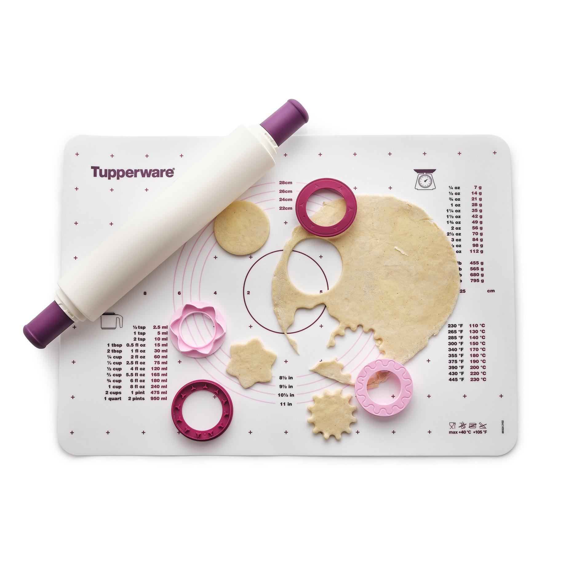 Rouleau à pâtisserie et découpoirs - Modulo I Tupperware