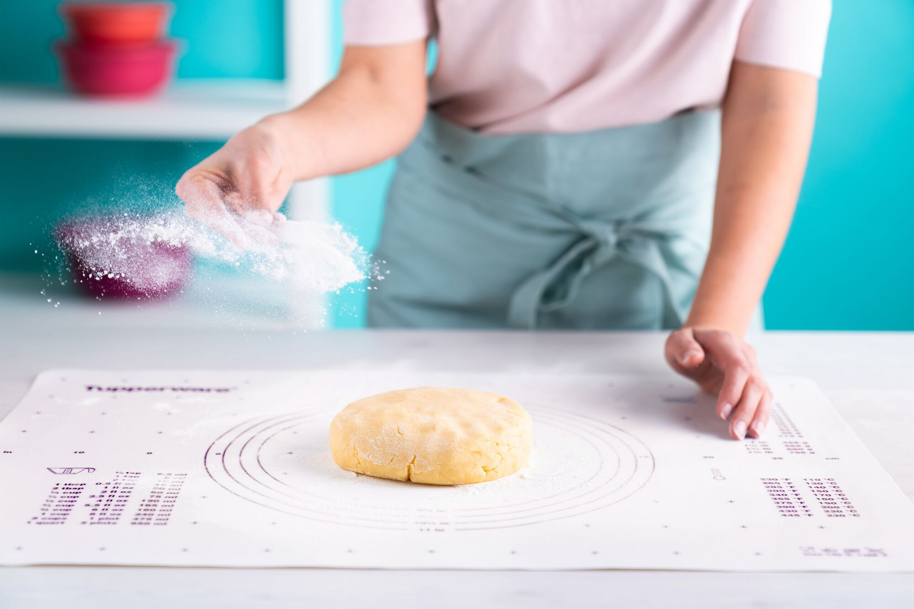 Étagère à pâtes pliable, tapis à pâtisserie avec mesures