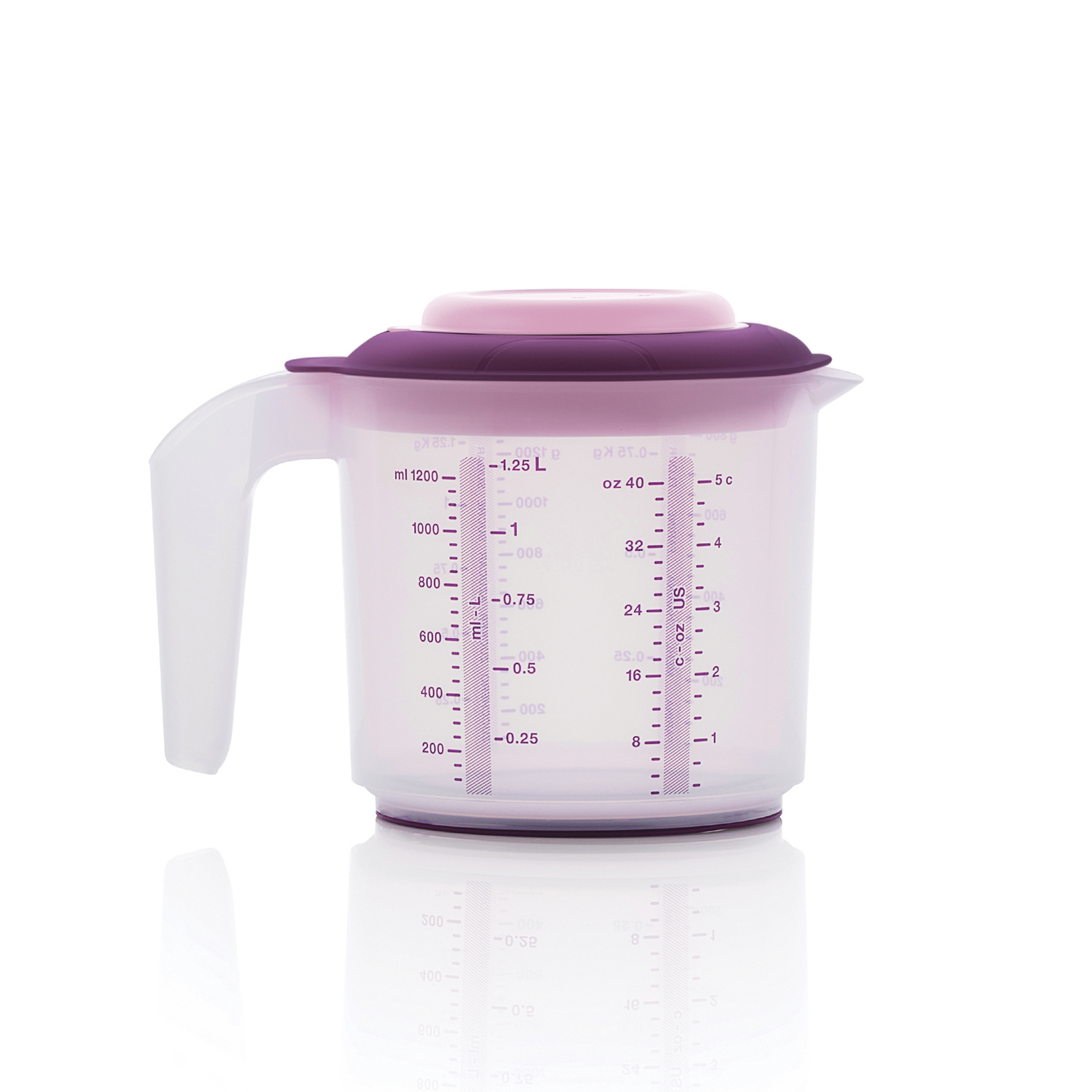 TUPPERWARE Teig Shaker Rühr-Mix Messbecher Candy 2L dunkelblau + SPÜLTUCH