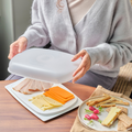 Tupperware Scheiben FrischeMax flacher Behälter für Käse oder Wurst mit Klimaregler