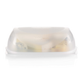 Tupperware KäseMaX Behälter mit Klimaregler für Käse mit Käse gefüllt