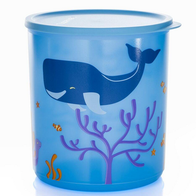 Tupperware Cubik okrągły 3,3L Wieloryby 