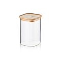 Tupperware Bamboo Clear Storage 1,1 l Angebot Vorratsbehälter aus Glas mit Bambus Deckel