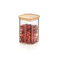Tupperware Bamboo Clear Storage 1,1 l Angebot Glasbehälter gefüllt mit getrockneten Chilis