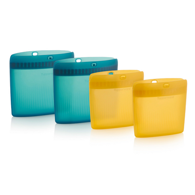 Tupperware Ultimate Silicone Bags-Set (4) 