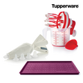 Tupperware Conj. Toalha Silicone com Rebordo + Easy Speedy Conjunto Toalha de Silicone + Easy Speedy + Saco Pastelaria Tupperware