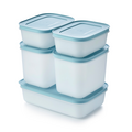 Tupperware Eis-Kristall-Set (5) Set aus 5 Gefrierbehältern in 3 verschiedenen Größen