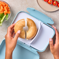 Tupperware Eco+ Lunch-Box Brotbox mit Unterteilung zum Mitnehmen von Broten und Brötchen
