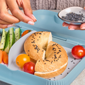 Tupperware Eco+ Lunch-Box Brotbox mit Unterteilung zum Mitnehmen von Broten und Brötchen