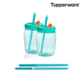 Tupperware Set de 2 Jarres 550 ml + 2 Éco straws UNIVERSAL JAR 500 ML + STRAWS 2 