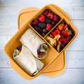 Tupperware Eco+ Pausen-Box Brotbox mit 3 Fächern zum Mitnehmen von Snacks