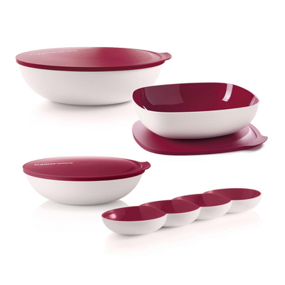 Tupperware Allegra Servier-Set (4) 