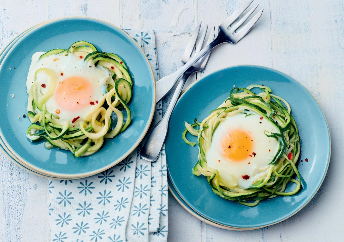 ZOODLES (ZELENI REZANCI) S POŠIRANIM JAJIMA