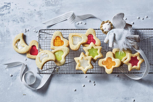 Biscuits vitraux de Noël